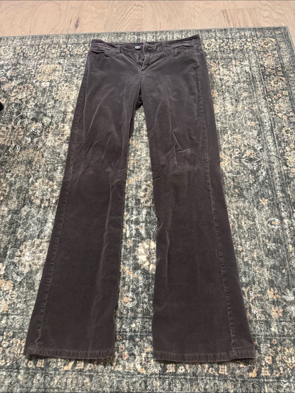 Kut from the Kloth Grey Corduroy Wide-Leg Jeans